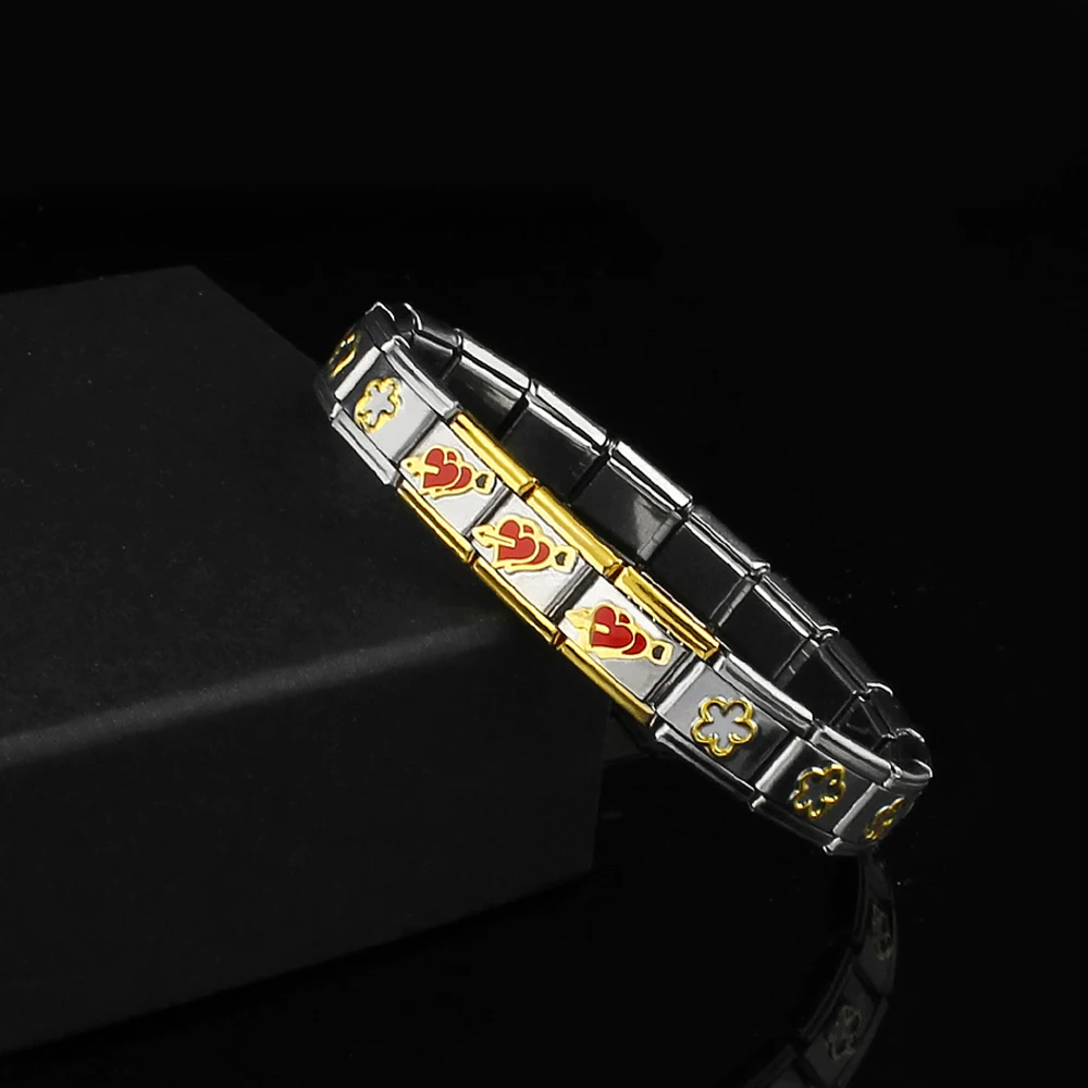 Stainless Steel Bracelet Bracelets For Women Couple Cupid Flower Gold Heart Charm Bracelets Bangles Fashion Holiday Gift Jewelry
Stainless Steel Bracelet Bracelets For Women Couple Cupid Flower Gold Heart Charm Bracelets Bangles Fashion Holiday Gift Jewelry