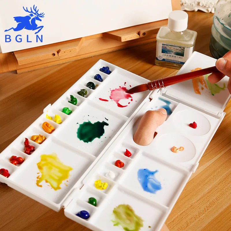 Bgln 1Pcs 18 Grid Fold Watercolor Paint Palette Professional Art Plastic Palette Watercolor Palette Art Supplies DC-703
Bgln 1Pcs 18 Grid Fold Watercolor Paint Palette Professional Art Plastic Palette Watercolor Palette Art Supplies DC-703