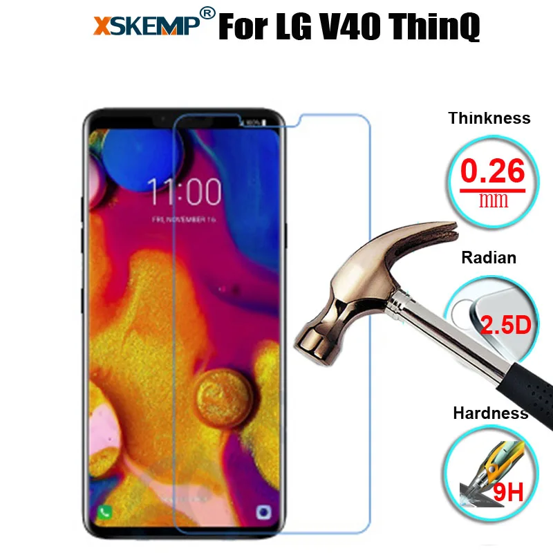 

Real Tempered Glass Screen Protector Anti-explosion For LG V40 ThinQ X5 2018 Stylo 4 Q7 Plus Q Stylus G7 ThinQ Anti-Shatter Film