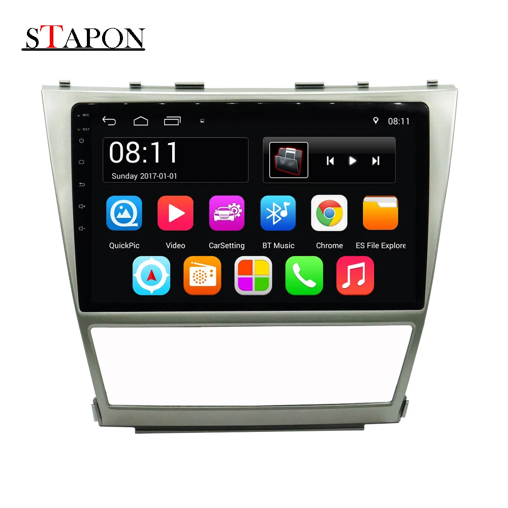 STAPON 10inch car DVD Android 7.1 for Camry 2006-2011 with Bluetooth steering wheel control rear view GPS FM/AM 1+16G 100A
STAPON 10inch car DVD Android 7.1 for Camry 2006-2011 with Bluetooth steering wheel control rear view GPS FM/AM 1+16G 100A