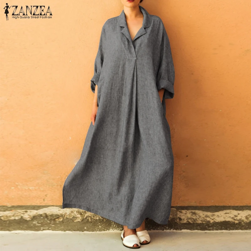 2019 Autumn ZANZEA Fashion Solid Work Office Elegant Baggy Maxi Vestido Women Casual Lapel Long Sleeve Loose Long Shirt Dress
2019 Autumn ZANZEA Fashion Solid Work Office Elegant Baggy Maxi Vestido Women Casual Lapel Long Sleeve Loose Long Shirt Dress