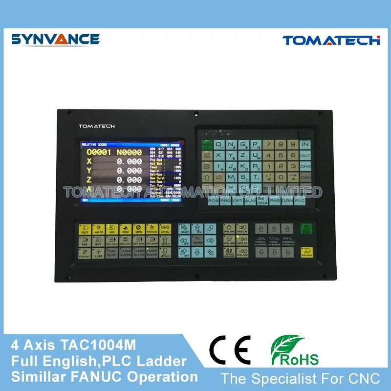 TOMATECH Original the best choice for retrofiting full English 4 axis CNC milling controller with PLC ladder
TOMATECH Original the best choice for retrofiting full English 4 axis CNC milling controller with PLC ladder