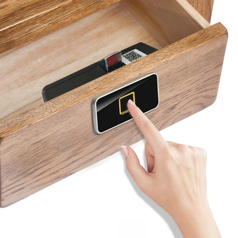 HFSECURITY Mini Anti Theft Smart Live Fingerprint Lock Drawer Safe Box Cabinet Locker USB Rechargeable Black Metal Door Locks
HFSECURITY Mini Anti Theft Smart Live Fingerprint Lock Drawer Safe Box Cabinet Locker USB Rechargeable Black Metal Door Locks