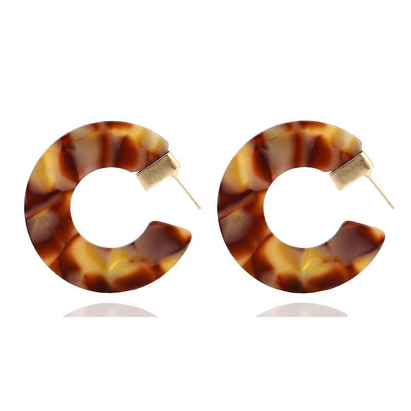 Fashion Simple C Shaped Leopard Print Acrylic Earring Special Design Semicircle Leopard Statement Earring For Women Girl Jewelry
Fashion Simple C Shaped Leopard Print Acrylic Earring Special Design Semicircle Leopard Statement Earring For Women Girl Jewelry