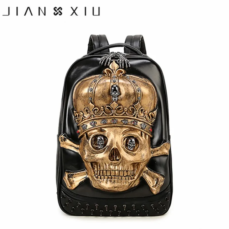 2019 New Popular Men Women's Backpakcs School Bag Rock Rivet Personality Skull Prints bags High Quality Luxury Famous Brand
2019 New Popular Men Women's Backpakcs School Bag Rock Rivet Personality Skull Prints bags High Quality Luxury Famous Brand