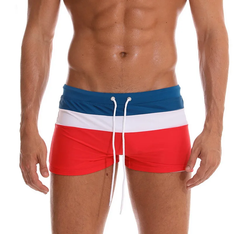 2019 New Men Swimwear Sexy Patchwort Swimming Trunks Quick Dry Swimsuit Male Swim Briefs Beach Shorts Homens Maillot De Bain
2019 New Men Swimwear Sexy Patchwort Swimming Trunks Quick Dry Swimsuit Male Swim Briefs Beach Shorts Homens Maillot De Bain