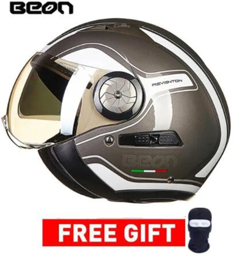 BEON Motorcycle Helmet Double Lens 3/4 Open Face Moto Helmet Moto Casco Capacete Vintage Retro Biker Scooter Helmet For Men
BEON Motorcycle Helmet Double Lens 3/4 Open Face Moto Helmet Moto Casco Capacete Vintage Retro Biker Scooter Helmet For Men