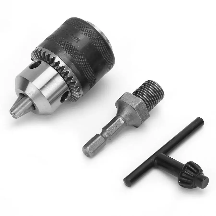 Light Type 1.5-10MM 1/2-20UNF Hand Drill Chuck Tool Kit + 1/4 Hex 1/2 Threaded Extension Rod Stainless steel
Light Type 1.5-10MM 1/2-20UNF Hand Drill Chuck Tool Kit + 1/4 Hex 1/2 Threaded Extension Rod Stainless steel