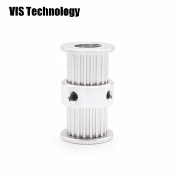 5pcs GT2 Timing Pulley 20Tooth bore 8mm double head Gear alumium for 6mm width belt Ultimaker DIY CNC Reprap 3D printer parts
5pcs GT2 Timing Pulley 20Tooth bore 8mm double head Gear alumium for 6mm width belt Ultimaker DIY CNC Reprap 3D printer parts