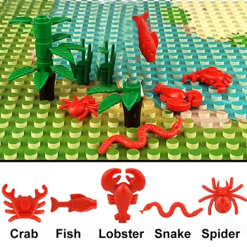 2pcs/lot Animal City Building Blocks Crab Fish Spider Snake Crap shrimp Model Friends Accessories Bricks Toys For Children Gift
2pcs/lot Animal City Building Blocks Crab Fish Spider Snake Crap shrimp Model Friends Accessories Bricks Toys For Children Gift