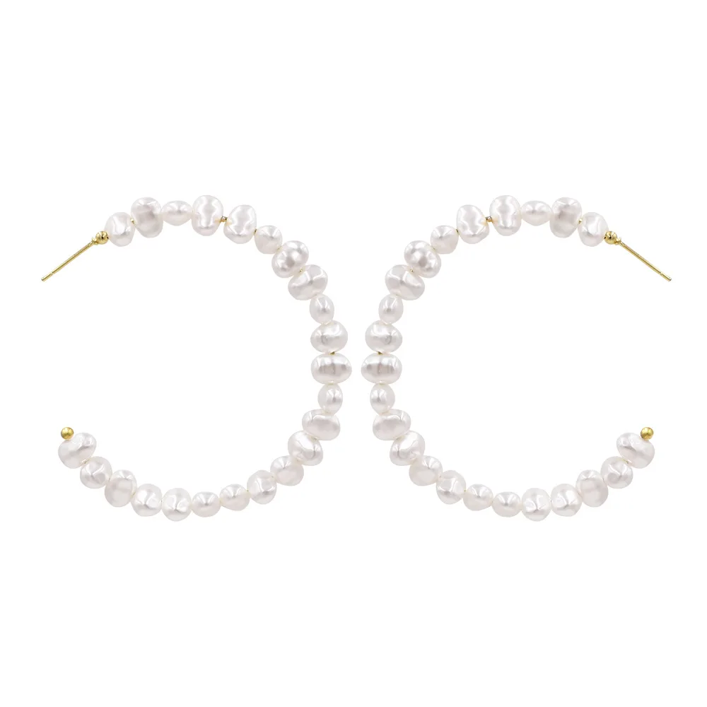Earings Brincos Para As Mulheres 2019 New Pearl Earrings Female European And American Fashion Simple Handmade Beading C-shaped
Earings Brincos Para As Mulheres 2019 New Pearl Earrings Female European And American Fashion Simple Handmade Beading C-shaped
