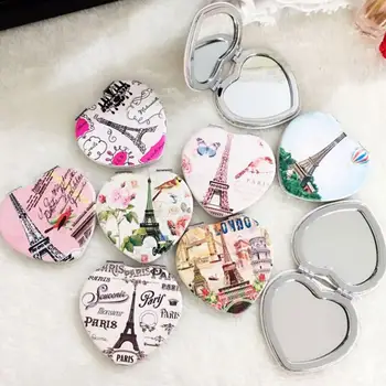 Customizable Heart-shaped Fashion Tower Metal PU maquillaje espejo Portable pocket mirror two-sides foldable makeup mirror
Customizable Heart-shaped Fashion Tower Metal PU maquillaje espejo Portable pocket mirror two-sides foldable makeup mirror