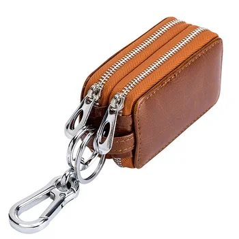 Genuine Leather Double Zipper Car Key Wallets Case Card Holder Housekeeper Coin Purse Keychain Key Bag
Genuine Leather Double Zipper Car Key Wallets Case Card Holder Housekeeper Coin Purse Keychain Key Bag