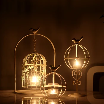 Soft time European bird cage carved retro Candle Candlestick ornaments Home Furnishing restaurant decoration gift
Soft time European bird cage carved retro Candle Candlestick ornaments Home Furnishing restaurant decoration gift