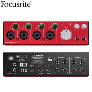 Focusrite Clarett 4Pre 18 Input/8 Output USB Audio Interface Professional recording sound card with software included
Focusrite Clarett 4Pre 18 Input/8 Output USB Audio Interface Professional recording sound card with software included