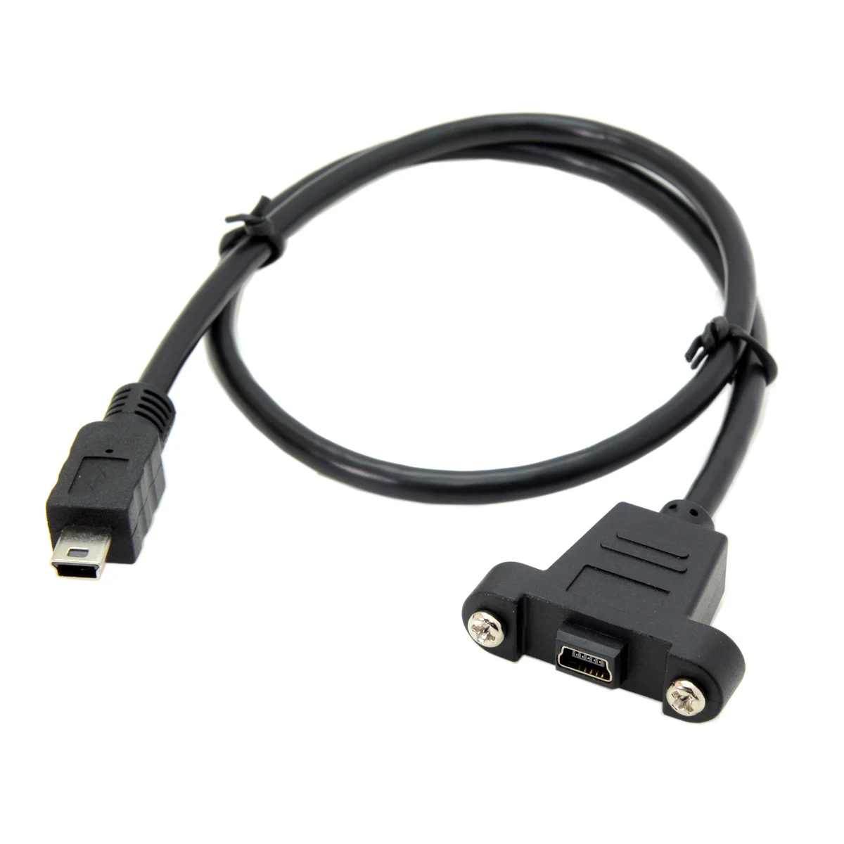 CYDZ Panel Mount Type Mini USB 5Pin Male to Female Extension Adapter Cable with Screws 50cm
CYDZ Panel Mount Type Mini USB 5Pin Male to Female Extension Adapter Cable with Screws 50cm