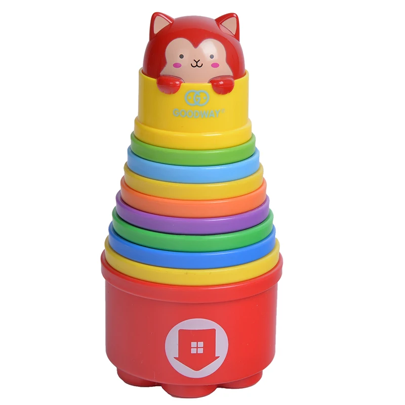 

Baby Stacking Cup & Sports Circle Ferrule Stacked Layers Throwing Game Parent-Child Interactive Ferrule Kids Outdoor Toys Gifts