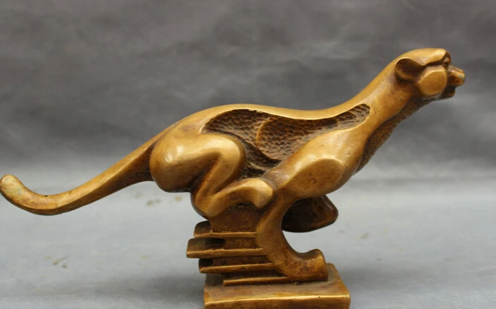 S2806 12" Chinese Bronze Folk Animals Wealth Jump leopard panther Statue Sculpture D0317
S2806 12" Chinese Bronze Folk Animals Wealth Jump leopard panther Statue Sculpture D0317