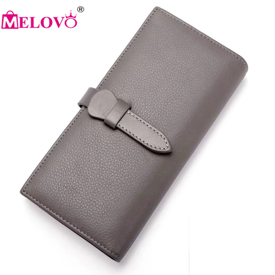 MELOVO Men's &Women Vintage Genuine Leather Purse Women Long Hasp Fold Wallets For Credit Card Ladies Clutch D96001
MELOVO Men's &Women Vintage Genuine Leather Purse Women Long Hasp Fold Wallets For Credit Card Ladies Clutch D96001