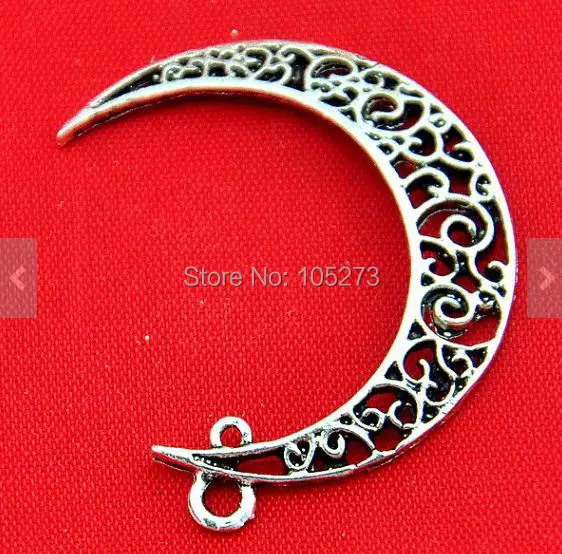 DIY Accessory Jewelry Making - 15PCS Antique Silver Filigree Moon Shape Earings Findings Charm Pendants 26x39mm
DIY Accessory Jewelry Making - 15PCS Antique Silver Filigree Moon Shape Earings Findings Charm Pendants 26x39mm