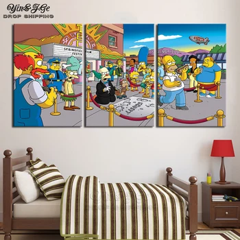 Wall Poster And Printed 3 Pieces Simpsons Anime TV Play Pop Abstract Canvas Painting HD Framework Artwork Decor Room Modular Art
Wall Poster And Printed 3 Pieces Simpsons Anime TV Play Pop Abstract Canvas Painting HD Framework Artwork Decor Room Modular Art