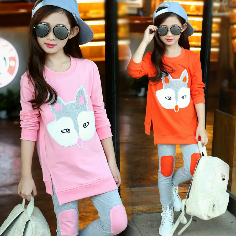 2016 children's clothing girls autumn set child spring and autumn girl cartoon fox twinset clothes girls set
2016 children's clothing girls autumn set child spring and autumn girl cartoon fox twinset clothes girls set