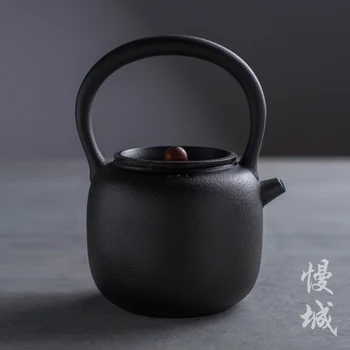 Japanese boiled tea Pu'er large capacity kettle black Kung Fu tea set China teaware ceramic gift tea infuser handmade household
Japanese boiled tea Pu'er large capacity kettle black Kung Fu tea set China teaware ceramic gift tea infuser handmade household