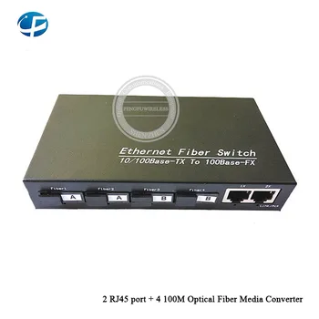 1 pair Original DC 5V 10/100M 2 RJ45 Port + 4 100M POE Media Converter with 1310/1550nm Wavelength SM/SF 20KM Media Converter
1 pair Original DC 5V 10/100M 2 RJ45 Port + 4 100M POE Media Converter with 1310/1550nm Wavelength SM/SF 20KM Media Converter