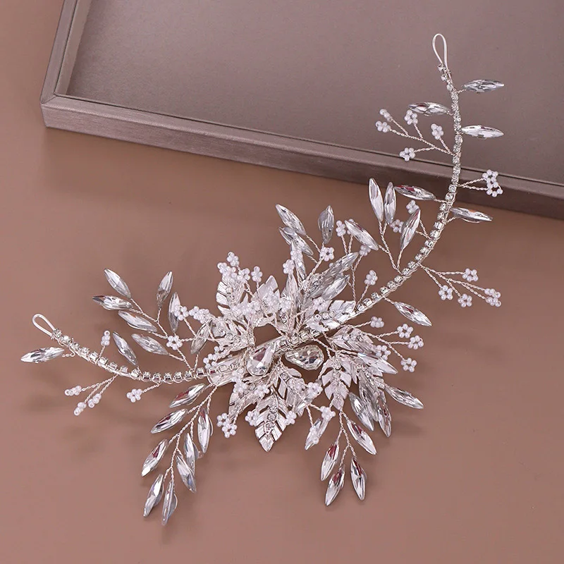 ACRDDK Silver Rhinestone Leaf Shape Hairband Hair Pins Crystal Bridal Tiaras Headpiece Hair Jewelry Wedding Hair Accessories SL
ACRDDK Silver Rhinestone Leaf Shape Hairband Hair Pins Crystal Bridal Tiaras Headpiece Hair Jewelry Wedding Hair Accessories SL