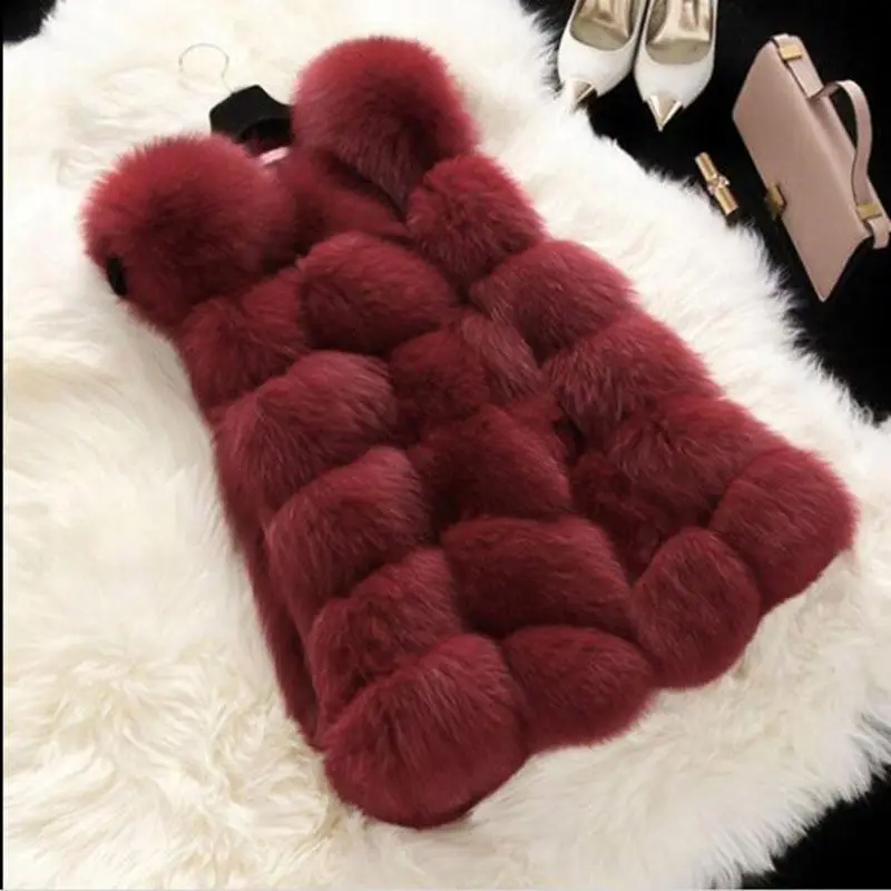 Winter Casual Faux Fur Coat Women 2018 Vintage Fashion Warm Slim Sleeveless Coat Solid Vest Female Jacket casaco feminino
Winter Casual Faux Fur Coat Women 2018 Vintage Fashion Warm Slim Sleeveless Coat Solid Vest Female Jacket casaco feminino