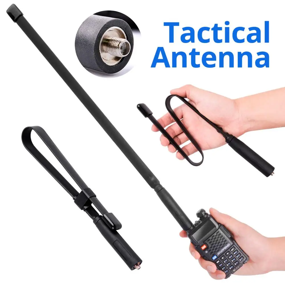 Walkie Talkie Foldable Tactical Antenna SMA-F UHF VHF Dual Band for Baofeng UV-5R UV-82 Radio Long Range Extend Gain Antenna
Walkie Talkie Foldable Tactical Antenna SMA-F UHF VHF Dual Band for Baofeng UV-5R UV-82 Radio Long Range Extend Gain Antenna