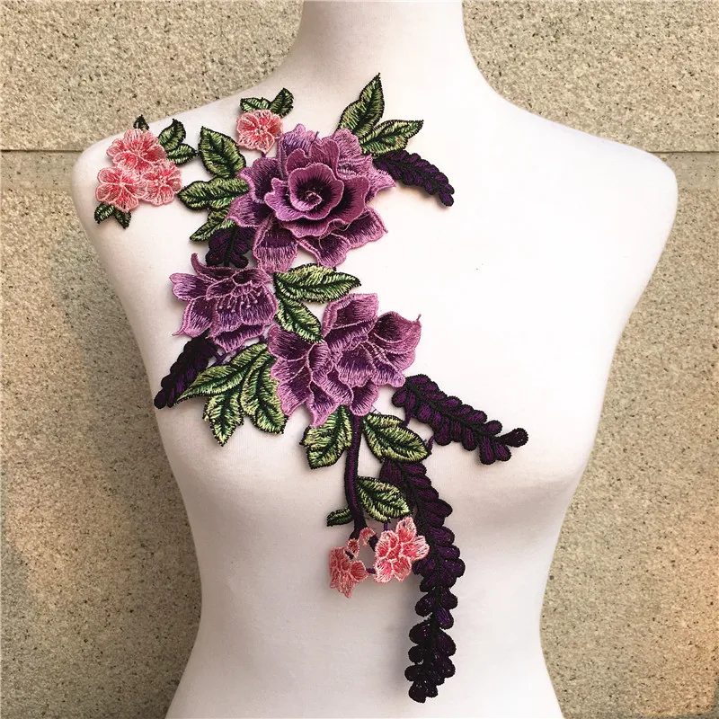 1pc Purple 3D Embroidery Colorful Flower Collar Lace Polyester Fabric,DIY Handmade Collar Lace Fabrics For Sewing Collar Crafts
1pc Purple 3D Embroidery Colorful Flower Collar Lace Polyester Fabric,DIY Handmade Collar Lace Fabrics For Sewing Collar Crafts