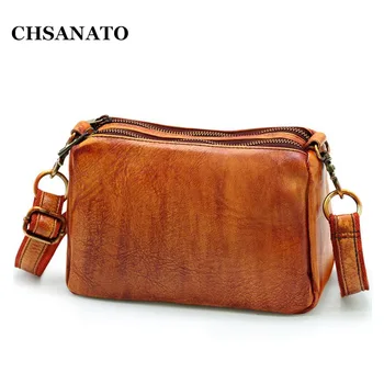 CHSANATO Double Zippers Vintage Genuine Leather Bag Female Small Women Bags For Girls Shoulder Crossbody Bag
CHSANATO Double Zippers Vintage Genuine Leather Bag Female Small Women Bags For Girls Shoulder Crossbody Bag