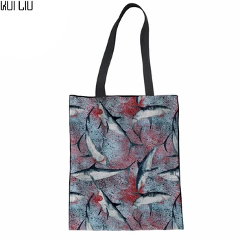 Eco Reusable Women Shopping Bags Cloth Fabric Grocery Packing Recyclable Bag Shark Dolphin Printing Healthy Tote Handbag
Eco Reusable Women Shopping Bags Cloth Fabric Grocery Packing Recyclable Bag Shark Dolphin Printing Healthy Tote Handbag