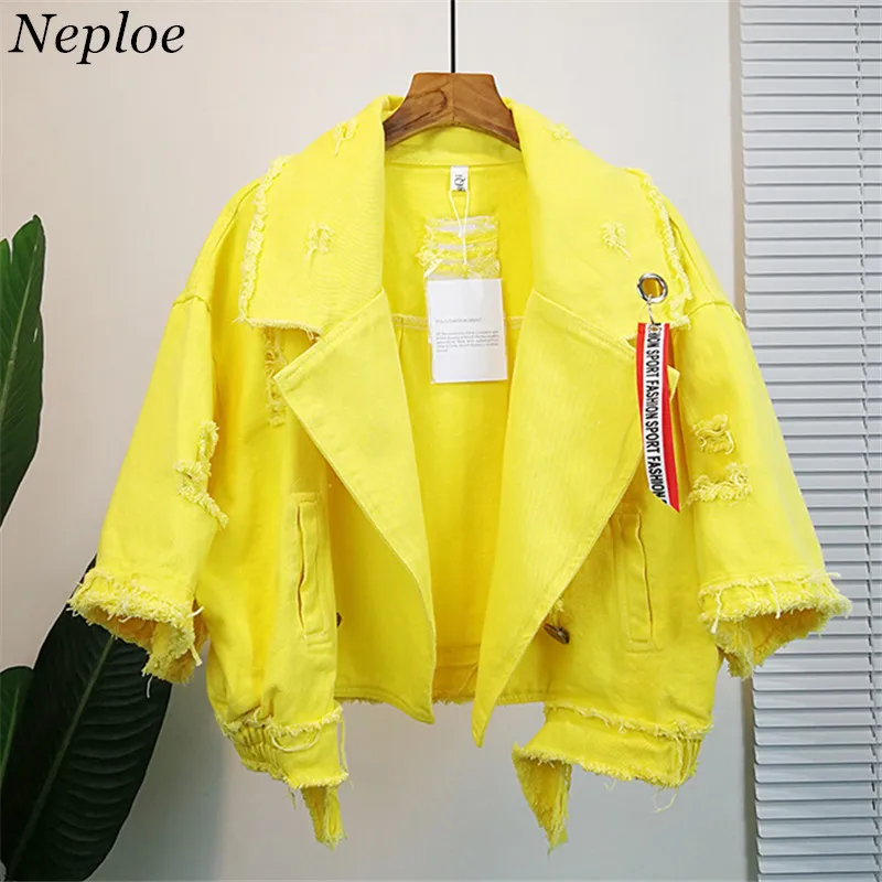 Neploe Pockets Women Denim Jacket Pole Female Loose Coat 2019 Autumn Winter New Cool Girl Outwear 69201
Neploe Pockets Women Denim Jacket Pole Female Loose Coat 2019 Autumn Winter New Cool Girl Outwear 69201