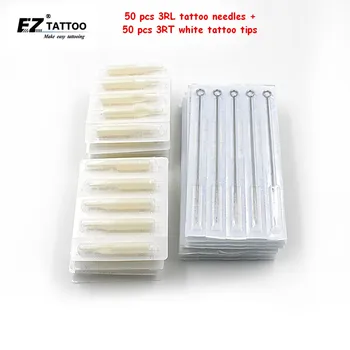 Sterile 50 pcs tattoo needles Flat 3 RL white Tattoo Tips 3RL Kit Tattoo Disposable Needles and white Tubes set 100 pcs/lot 
Sterile 50 pcs tattoo needles Flat 3 RL white Tattoo Tips 3RL Kit Tattoo Disposable Needles and white Tubes set 100 pcs/lot