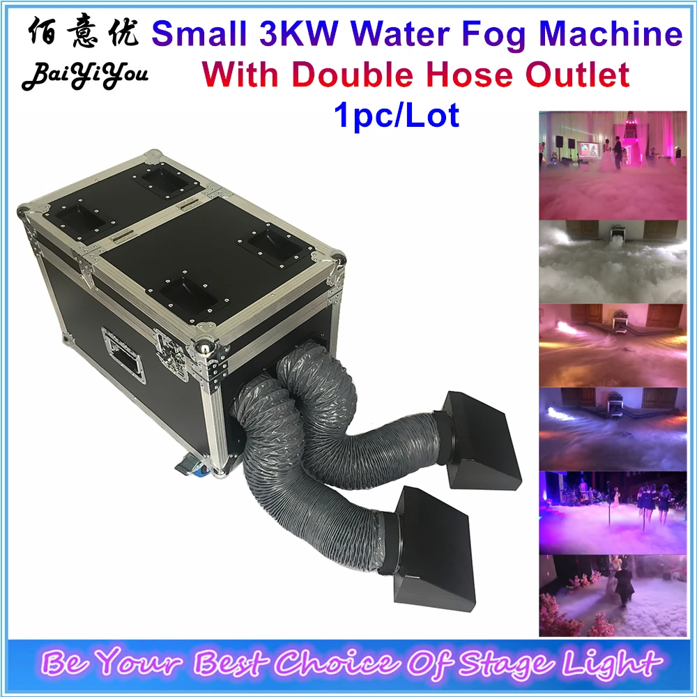 1x New 3000W Double Outlet Water Fog Machine 3KW Water Base Low Ground Fog Smoke Machine With Double Hose For Wedding Party
1x New 3000W Double Outlet Water Fog Machine 3KW Water Base Low Ground Fog Smoke Machine With Double Hose For Wedding Party