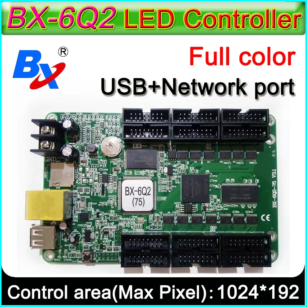 BX-6Q2 Asynchronous full-color LED display controller, Support U disk to send programs, Support AVI format video paly,
BX-6Q2 Asynchronous full-color LED display controller, Support U disk to send programs, Support AVI format video paly,