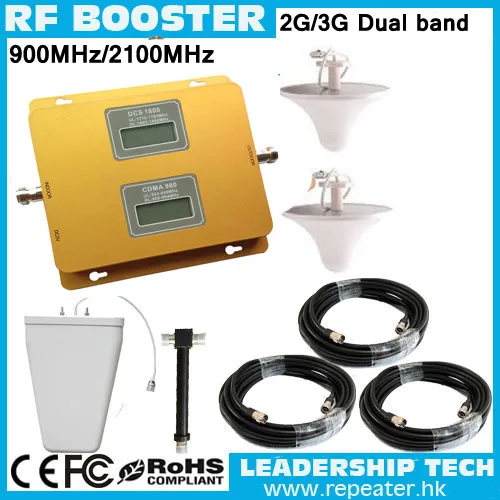 Up to 500m2 GSM/WCDMA 900mhz/2100mhz 3G LCD display cell/mobile phone repeater booster detector repetidor amplifier splitter
Up to 500m2 GSM/WCDMA 900mhz/2100mhz 3G LCD display cell/mobile phone repeater booster detector repetidor amplifier splitter