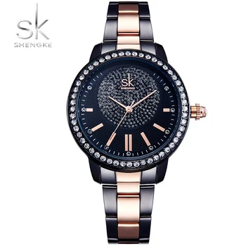 Shengke SK Women Quartz Watch Stainless Steel Ladies Crystal Wrist Watches Bracelet Gifts Clock Female Relogio Feminino
Shengke SK Women Quartz Watch Stainless Steel Ladies Crystal Wrist Watches Bracelet Gifts Clock Female Relogio Feminino