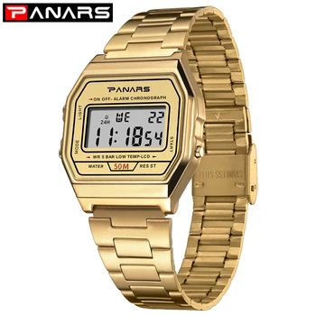 PANARS Mens Digital Watches Waterproof Sport Watch Stainless Steel Watch Men Women Simple Fashion Wristwatch Mens Watches 8126
PANARS Mens Digital Watches Waterproof Sport Watch Stainless Steel Watch Men Women Simple Fashion Wristwatch Mens Watches 8126