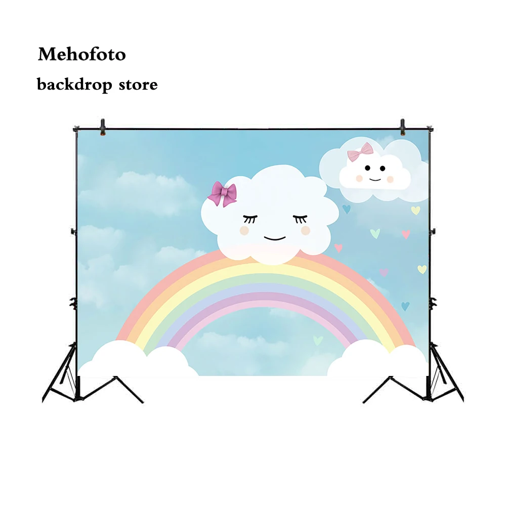 Mehofoto Cartoon Rainbow Photography Backdrops White Cloud Photo Shoot Backgrounds Studio Children Birthday Party Props lv-036
Mehofoto Cartoon Rainbow Photography Backdrops White Cloud Photo Shoot Backgrounds Studio Children Birthday Party Props lv-036