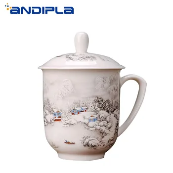 400/500ml Jingdezhen Ceramic Blue and White Porcelain Kung Fu Tea Set Chinese Traditional Teacup with Lid Office Home Master Cup
400/500ml Jingdezhen Ceramic Blue and White Porcelain Kung Fu Tea Set Chinese Traditional Teacup with Lid Office Home Master Cup