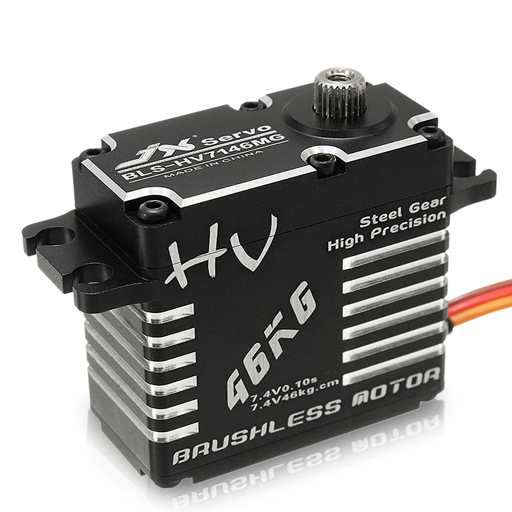 BLS-HV7146MG 46kg HV High Torque Brushless Metal Digital Servo for RC Car Boat Robot Helicopter Drone HPI HSP RC Servo
BLS-HV7146MG 46kg HV High Torque Brushless Metal Digital Servo for RC Car Boat Robot Helicopter Drone HPI HSP RC Servo