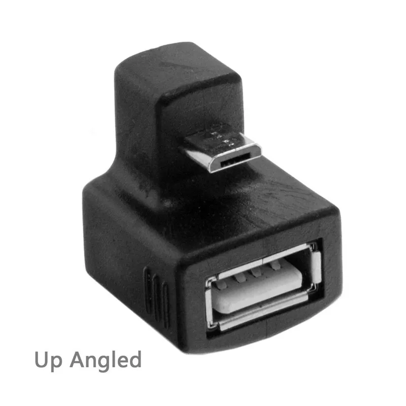 180 Degree Down Right Angled Micro USB OTG to USB 2.0 Female Extension Adapter for Cell Phone & Tablet
180 Degree Down Right Angled Micro USB OTG to USB 2.0 Female Extension Adapter for Cell Phone & Tablet