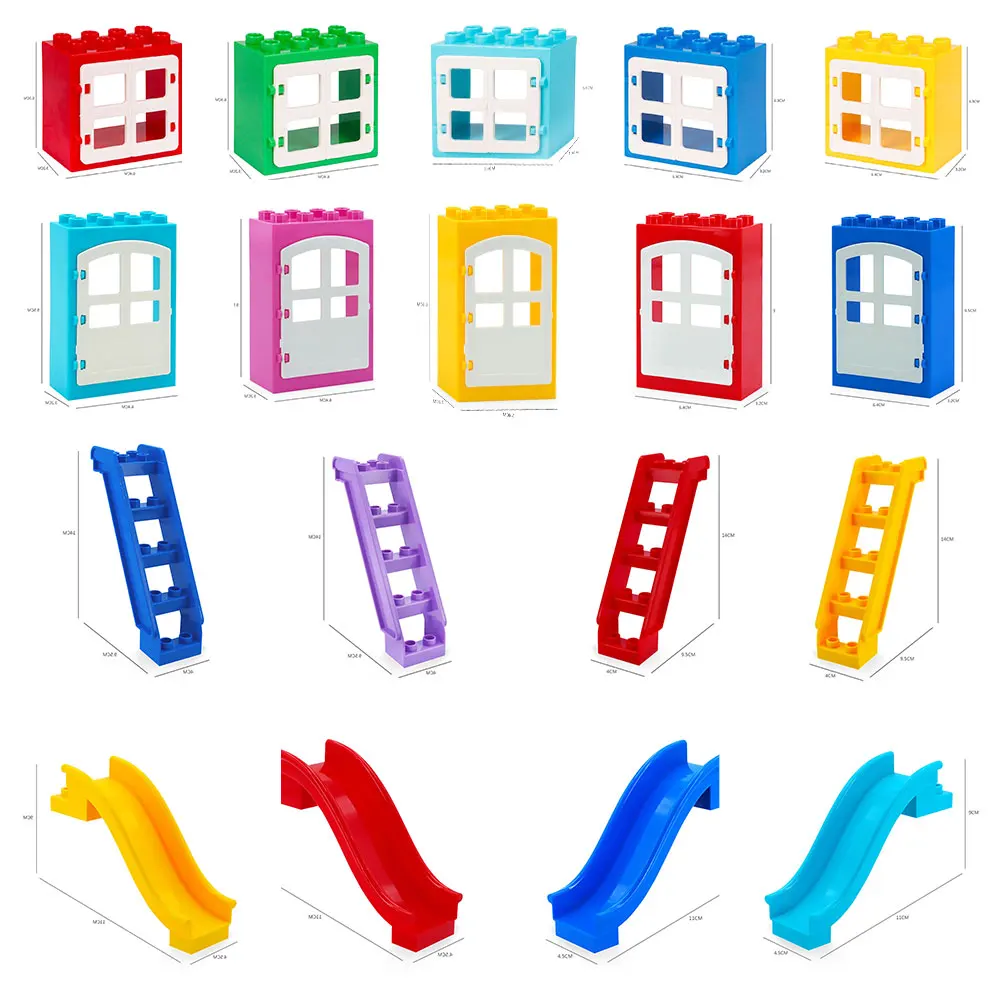 Large particles building blocks bricks accessories swing Slide Umbrella window stairs toys for children kids gift with Duploeds
Large particles building blocks bricks accessories swing Slide Umbrella window stairs toys for children kids gift with Duploeds
