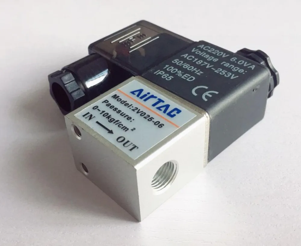 Air Solenoid Valves 2V025-06 2 Position 2 Port 1/8" Normally Closed Pneumatic Control Valve
Air Solenoid Valves 2V025-06 2 Position 2 Port 1/8" Normally Closed Pneumatic Control Valve