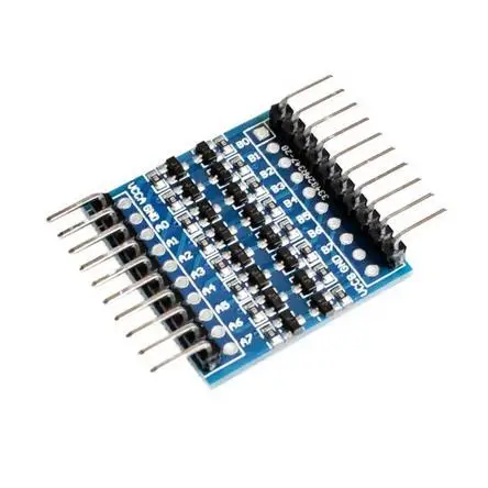 8 канальный 3 в 5 В 240 IIC UART SPI TTL двухсторонний изогнутый игольчатый модуль