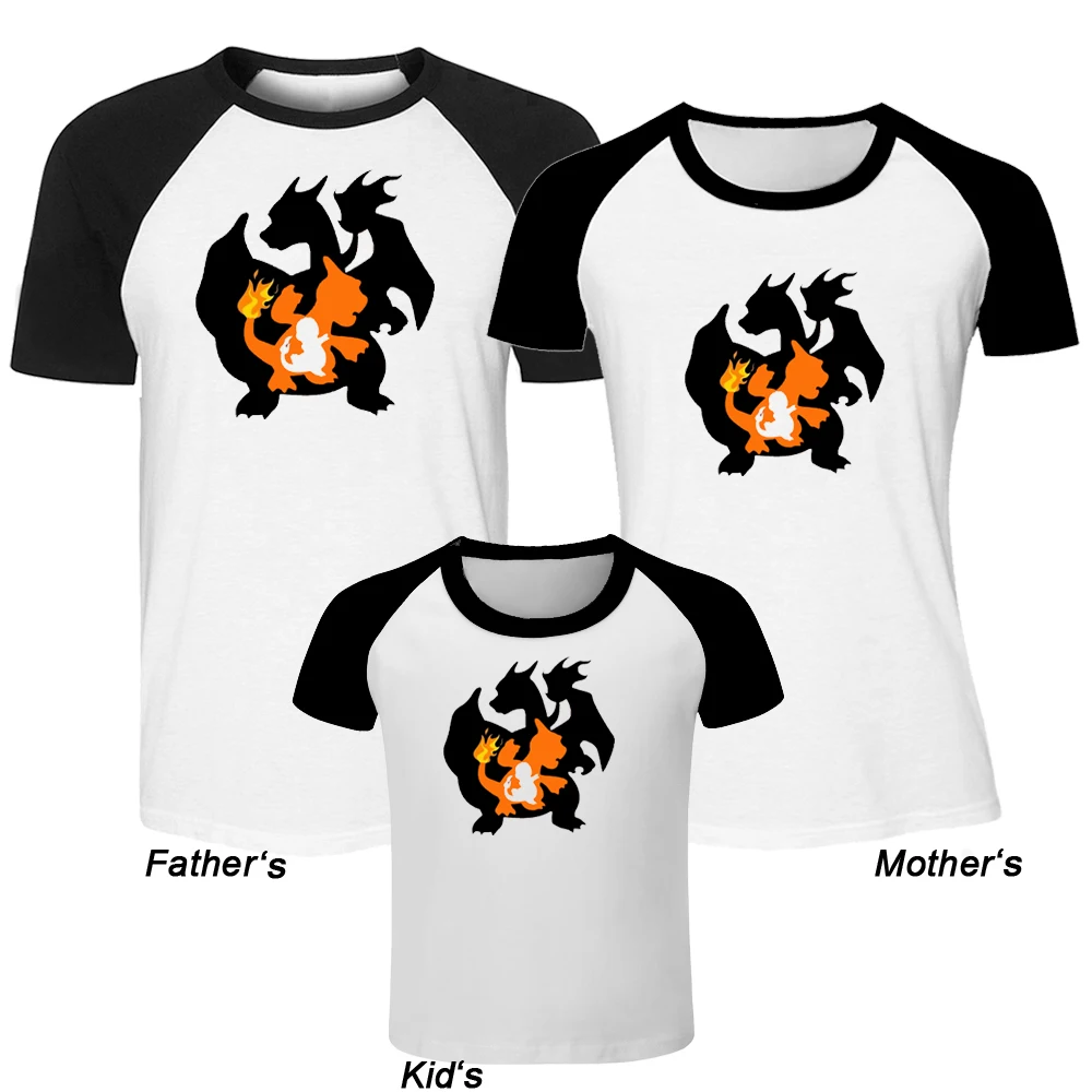 Charmander Charmeleon Charizard Pokemon Family Parent-child Casual Tees Mom Dad Kids Short Sleeve T-shirt Tops Graphic Clothes
Charmander Charmeleon Charizard Pokemon Family Parent-child Casual Tees Mom Dad Kids Short Sleeve T-shirt Tops Graphic Clothes