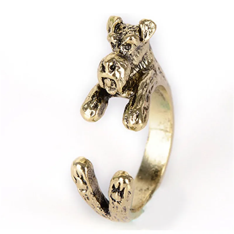 RONGQING 10pcs/lot Fashion Vintage Schnauzer Dog Rings Animal Shape Adjustable Rings for Women and Men Children New Year Gifts
RONGQING 10pcs/lot Fashion Vintage Schnauzer Dog Rings Animal Shape Adjustable Rings for Women and Men Children New Year Gifts